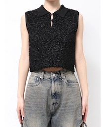 EMODA | FRINGE YARN T/T(ニット/セーター)