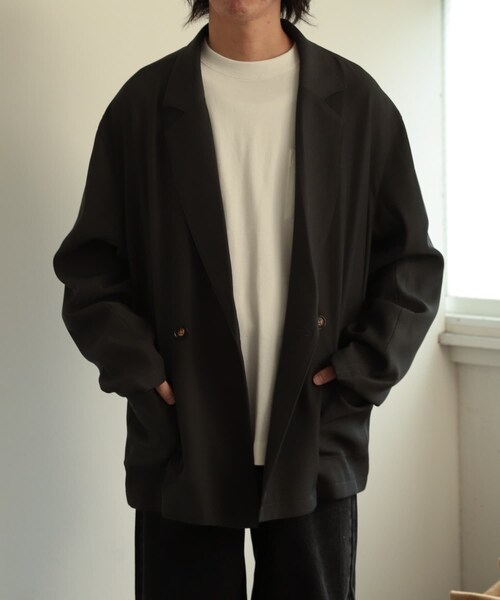 SENSE OF PLACE by URBAN RESEARCH（センスオブプレイスバイアーバンリサーチ）の「ダブルルーズジャケット（テーラードジャケット・メンズ・BEIGE/GRAY・M/L）」の11枚目の写真