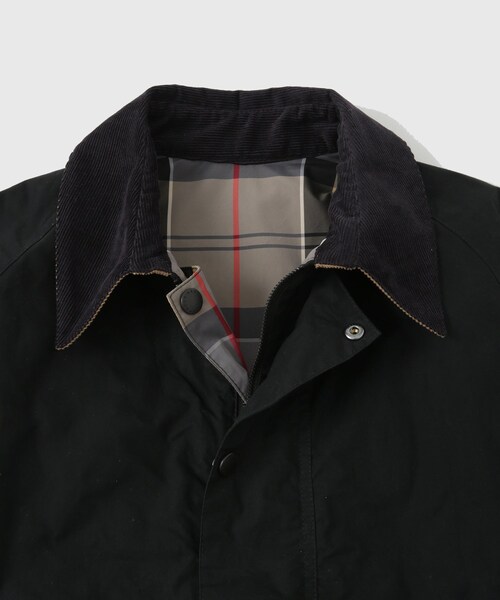 ADAM ET ROPE'(アダムエロペ)の「《別注》【Barbour/バブアー】TRANSPORT リバーシブルブルゾン / ブルガリア製(ブルゾン・メンズ・ブラック・L/M/S/XL)」の21枚目の写真