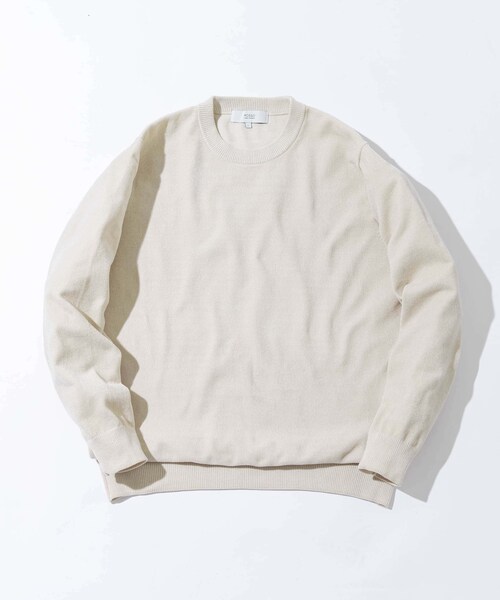 URBAN RESEARCH ROSSO（アーバンリサーチロッソ）の「『XLサイズあり』モールクルーネックニット（ニット/セーター・メンズ・BLACK/IVORY/BEIGE・M/L/XL）」の9枚目の写真