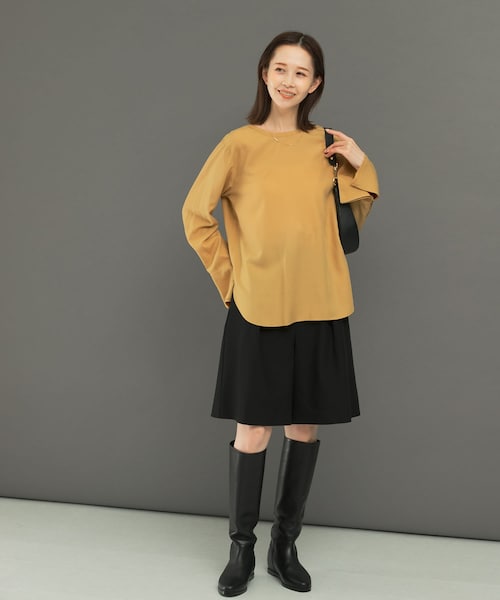 URBAN RESEARCH ROSSO（アーバンリサーチロッソ）の「レイヤードハーフパンツ（その他パンツ・レディース・BLACK/MOCHA・36/38）」の10枚目の写真