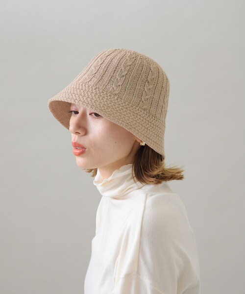 URBAN RESEARCH Sonny Label（アーバンリサーチサニーレーベル）の「サーモベルハット（ハット・レディース・ブラック/ベージュ・one）」の2枚目の写真