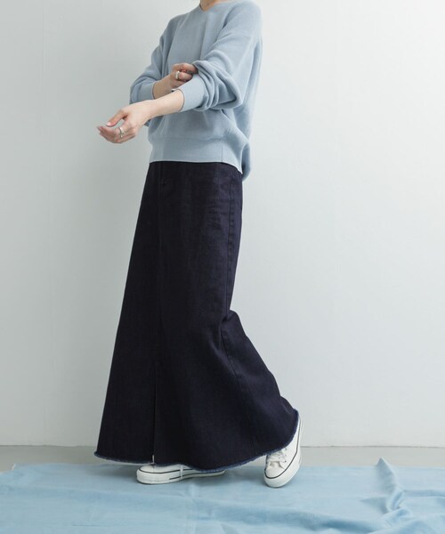 URBAN RESEARCH DOORS（アーバンリサーチドアーズ）の「Denim Flare Skirt（デニムスカート・レディース・ONE WASH/INDIGO・S/M）」の8枚目の写真