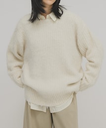 KBF | シャギールーズリブニット(ニット/セーター)