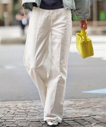 nissen | センタープレスセミワイドデニムパンツ【OtonaSMILE】(パンツ)