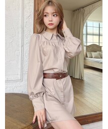 RESEXXY | ベーシックシャツミニワンピース(シャツワンピース)