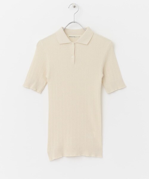 URBAN RESEARCH DOORS（アーバンリサーチドアーズ）の「Adriana Kay　半袖ポロTシャツ（ポロシャツ・レディース・別注MATIN/Ecru/別注NAVY・FREE）」の5枚目の写真