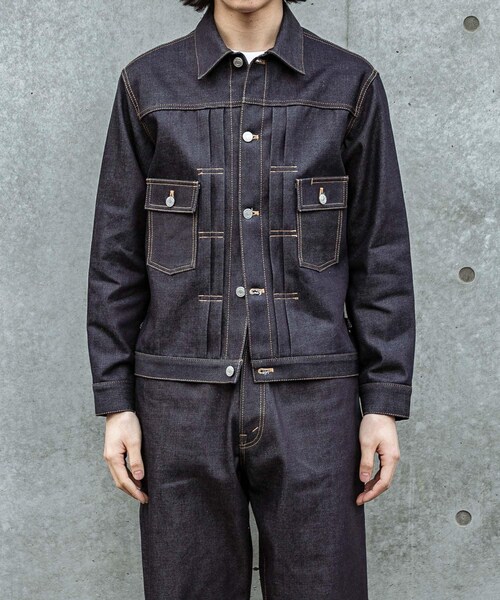 URBAN RESEARCH（アーバンリサーチ）の「SHIOTA　スーピマDENIM JACKET#BEN（デニムジャケット・メンズ・INDIGO・S/M/L/XL）」の6枚目の写真