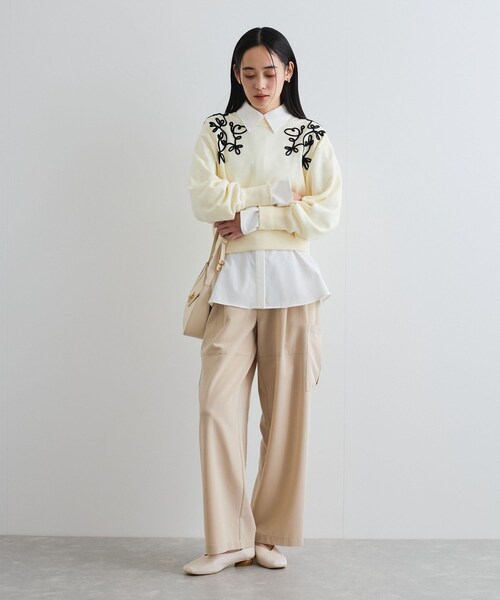 VIS(ビス)の「メタルポイントバブーシュ(パンプス・レディース・ブラック/オフホワイト・L/M/S)」の9枚目の写真