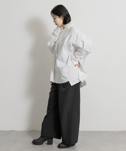 THE GOODLAND MARKET（ザグッドランドマーケット）の「77circa　wide stole shirt（シャツ/ブラウス・レディース・white1・one）」の7枚目の写真