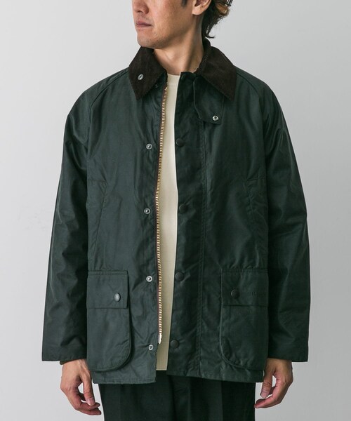 URBAN RESEARCH DOORS(アーバンリサーチドアーズ)の「BEDALE WAX JACKET(テーラードジャケット・メンズ・SAGE/BLACK・36/38/40)」の2枚目の写真