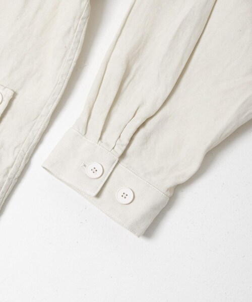 かぐれ（カグレ）の「MITTAN　和紙大麻ジャケット(ベンガラ染)（シャツ/ブラウス・レディース・ベンガラ白/松煙・2）」の10枚目の写真