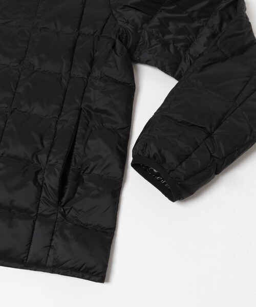 URBAN RESEARCH（アーバンリサーチ）の「『WEB限定』インナーダウン付スタンドカラーロングコート（テーラードジャケット・レディース・BLACK/KHAKI・Free）」の14枚目の写真