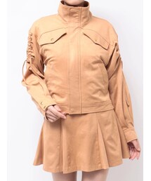 MERCURYDUO | フェイクスエードドロストスリーブブルゾン(ブルゾン)