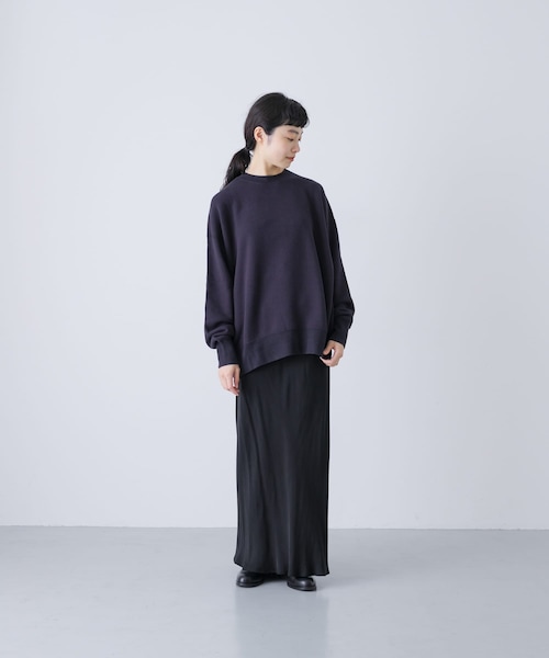 かぐれ（カグレ）の「『2サイズ展開』コットンリヨセルスウェットプルオーバー（スウェット・レディース・L/GRAY/NAVY・0/1）」の22枚目の写真