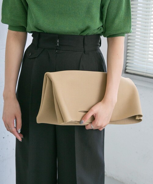 KBF（ケイビーエフ）の「スクエアニットBAG（ハンドバッグ・レディース・BLACK/YELLOW/BEIGE・one）」の15枚目の写真