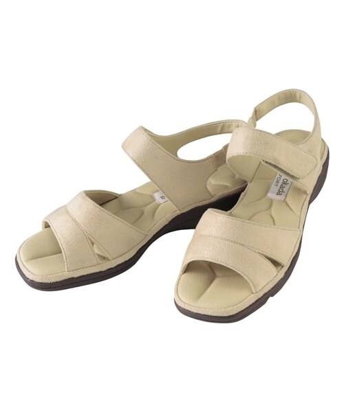 nissen（ニッセン）の「＜あとりえOKADA＞4E軽量コンフォートサンダル（サンダル・メンズ・アイボリー/ブラック/レッド/ブルー・S=22.0~22.5cm/M=23.0~23.5cm/L=24.0~24.5cm）」の6枚目の写真