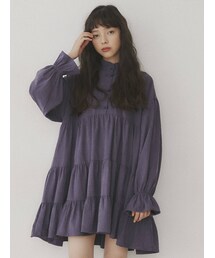 merry jenny | ピーチスタンドカラーチャイナワンピース(ワンピース)