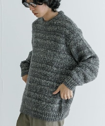 URBAN RESEARCH iD ブークレメランジニット