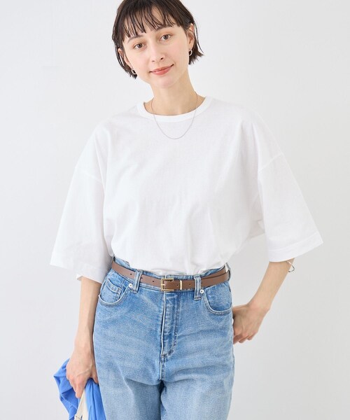 ROPE' PICNIC（ロペピクニック）の「【一部店舗限定】【Hanes × DODO JEAN】ビッグTシャツby THE DODO JEAN（Tシャツ/カットソー・レディース・ブラック/チャコール/ホワイト・F）」の20枚目の写真