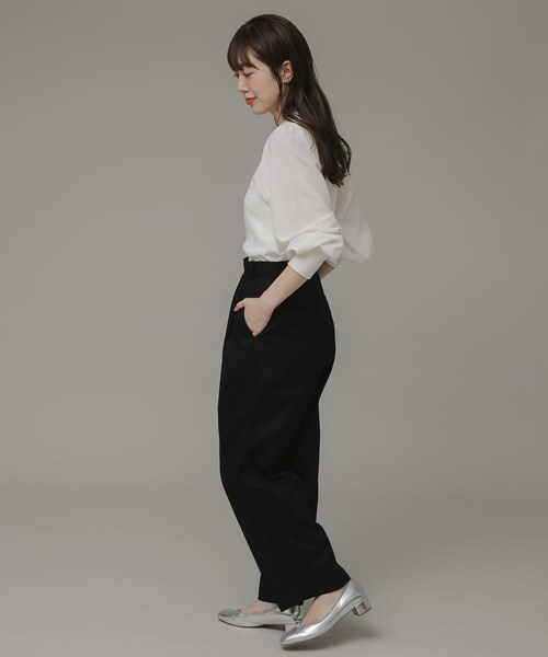 URBAN RESEARCH Sonny Label（アーバンリサーチサニーレーベル）の「ラップタックパンツ（その他パンツ・レディース・ベージュ/ブラック/ネイビー・FREE）」の19枚目の写真