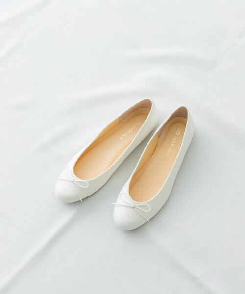 RODE SKO（ロデスコ）の「『35～40サイズ展開』『MADE IN JAPAN』プレーンバレエシューズ（バレエシューズ・レディース・WHITE/BLACK/SNAKE/L.DENIM/GINGHAM・36/37/38/35/36.5/37.5/38.5/39/40）」の11枚目の写真