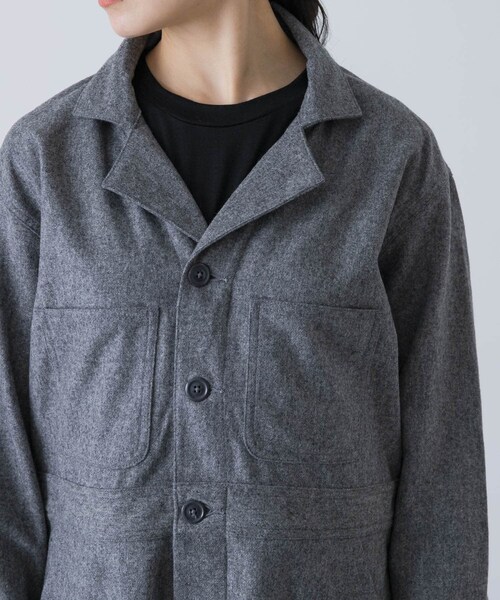 かぐれ(カグレ)の「MASTER&CO FLANNEL ALL IN ONE(つなぎ/オールインワン・レディース・GREY/DK GREY・S)」の12枚目の写真