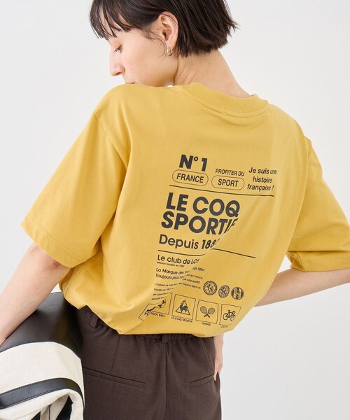 ROPE' PICNIC(ロペピクニック)の「【le coq sportif/ルコックスポルティフ】バックプリント半袖Tシャツ(Tシャツ/カットソー・レディース・ブラック/ホワイト/イエロー・M)」の3枚目の写真