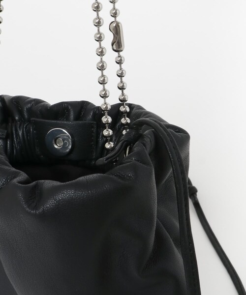 KBF（ケイビーエフ）の「ボールチェーンギャザーBAG（ハンドバッグ・レディース・SILVER/YELLOW/BLACK・one）」の10枚目の写真