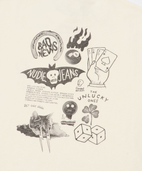 THE GOODLAND MARKET（ザグッドランドマーケット）の「NUDIE JEANS　Koffe Fails T-Shirt（Tシャツ/カットソー・メンズ・Ecru・M/L）」の6枚目の写真