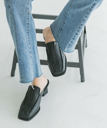 KBF（ケイビーエフ）の「カッティングメッシュミュール（サンダル・レディース）」