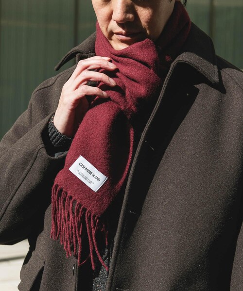 URBAN RESEARCH DOORS（アーバンリサーチドアーズ）の「カシミヤブレンドマフラー（マフラー・メンズ・BLACK/GRAY/BLUE/CHERRY・-）」の4枚目の写真
