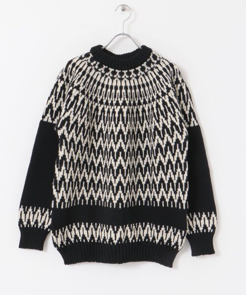 GUERNSEY WOOLLENS　Iceman Twotone Sweater