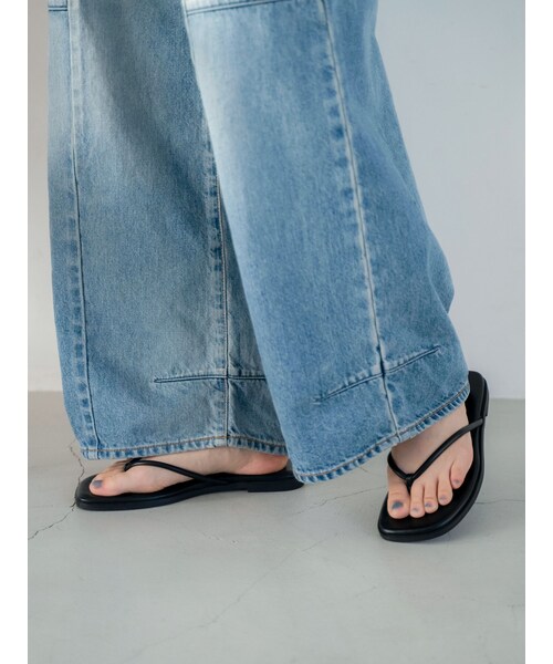 Ungrid（アングリッド）の「フラットサンダル（サンダル・レディース・ブラック/シルバー・S/M/L）」の5枚目の写真