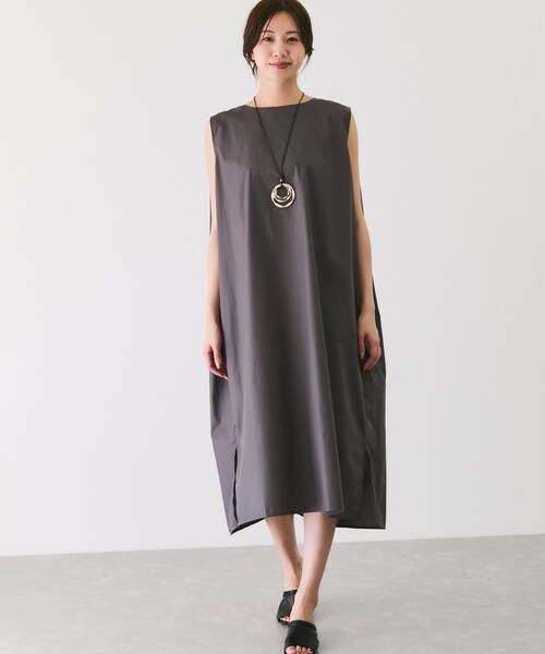 Jayro（ジャイロ）の「ノースリーブワンピース（ワンピース・レディース・ブラック/グレー/ネイビー系・F）」の8枚目の写真