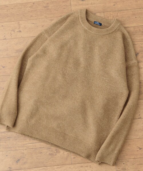 ITEMS URBANRESEARCH（アイテムズ アーバンリサーチ）の「クルーネック メランジニット プルオーバー（ニット/セーター・メンズ・BEG/GRY/CHA/KHK・M/L）」の5枚目の写真