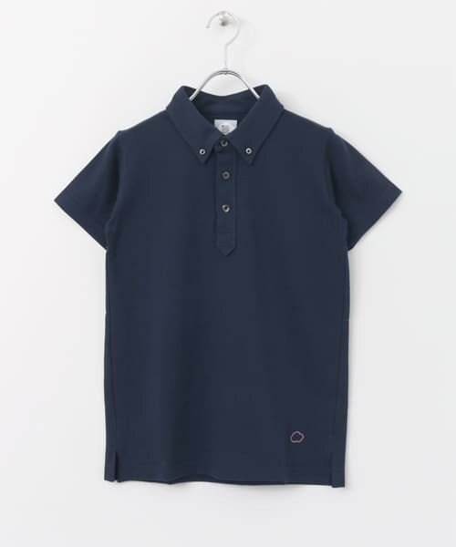 ITEMS URBANRESEARCH（アイテムズ アーバンリサーチ）の「東北コットンポロシャツ∴（ポロシャツ・レディース・ORG/WHT/NVY・XS/S/M）」の2枚目の写真