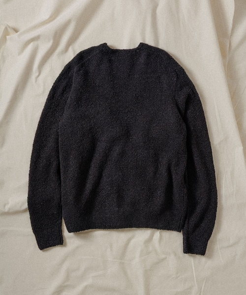 ADAM ET ROPE'（アダムエロペ）の「【WILD LIFE TAILOR】LOOP YARN CARDIGAN（カーディガン/ボレロ・メンズ・ブラック/オリーブ/ブルー系・L/M）」の8枚目の写真