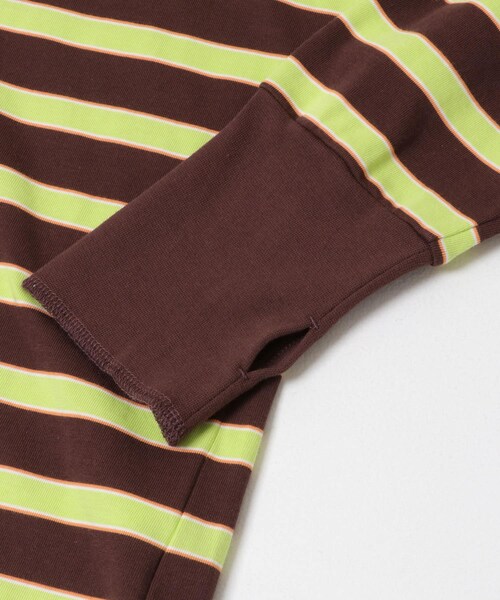 THE GOODLAND MARKET（ザグッドランドマーケット）の「KEIMEN　Strata long T-shirts（Tシャツ/カットソー・メンズ・Brown/Blue・M/L/XL）」の6枚目の写真