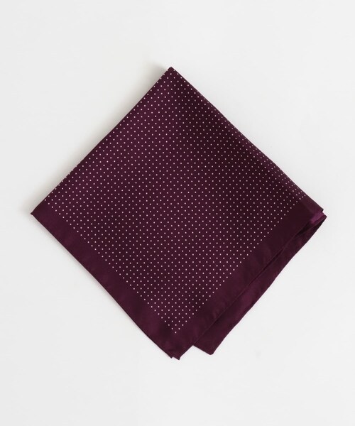 URBAN RESEARCH(アーバンリサーチ)の「URBAN RESEARCH Tailor プリントチーフ1(その他・メンズ・BLACK/WHITE/PURPLE・FREE)」の3枚目の写真