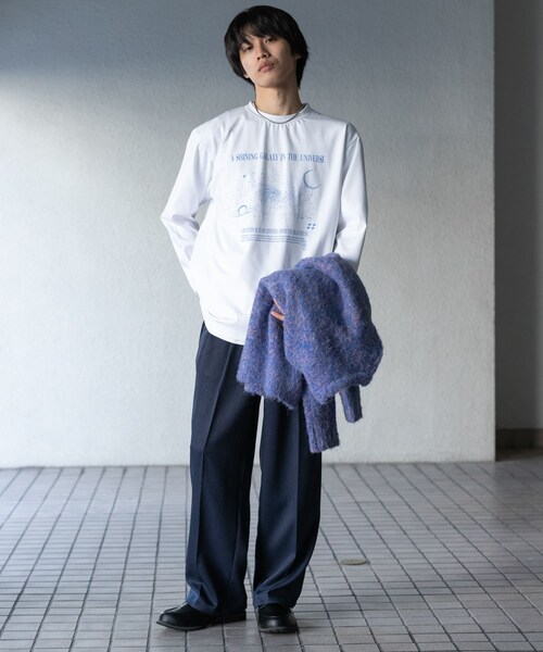 SENSE OF PLACE by URBAN RESEARCH(センスオブプレイスバイアーバンリサーチ)の「Galaxy Graphic Long-Sleeve T-shirts(Tシャツ/カットソー・メンズ・WHITE/BLACK/L.GRAY・M/L)」の8枚目の写真