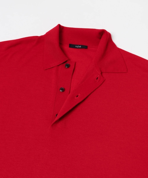 URBAN RESEARCH（アーバンリサーチ）の「YLEVE　W/S CASHMERE  KNIT POLO（ニット/セーター・メンズ・020 GREY/120 NAVY/100 RED・4）」の13枚目の写真