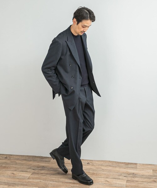 URBAN RESEARCH DOORS（アーバンリサーチドアーズ）の「LIFE STYLE TAILOR　ピンヘッドツイルストレッチ2タックパンツ（スラックス・メンズ・NAVY/CHARCOAL・S/M/L/XL）」の20枚目の写真