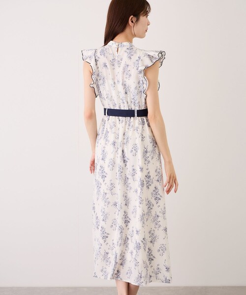 Jayro(ジャイロ)の「花柄プリント袖フリルワンピース(ワンピース・レディース・ブラック系/ホワイト系・M)」の19枚目の写真