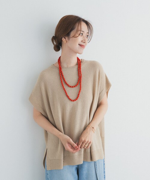URBAN RESEARCH DOORS(アーバンリサーチドアーズ)の「シルクラップネックレス(ネックレス・レディース・OFF/NAVY/RED・One)」の11枚目の写真