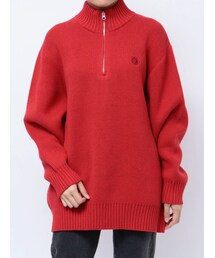 EVRIS | 【WEB】SUNNYハーフジップニットトップス(ニット/セーター)