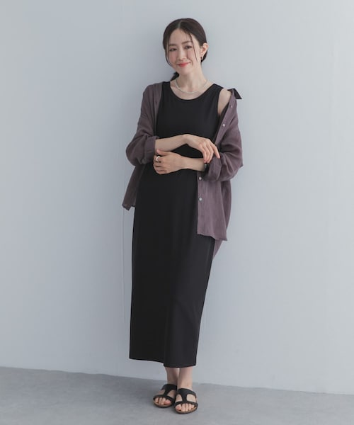 URBAN RESEARCH DOORS(アーバンリサーチドアーズ)の「2WAYタンクトップワンピース(ワンピース・レディース・BLACK・M/L)」の6枚目の写真