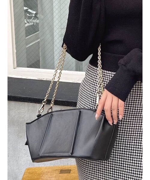 RESEXXY（リゼクシー）の「ピンタックデザインハンドバッグ（ハンドバッグ・レディース・アイボリー/ブラック/ベージュ・F）」の10枚目の写真