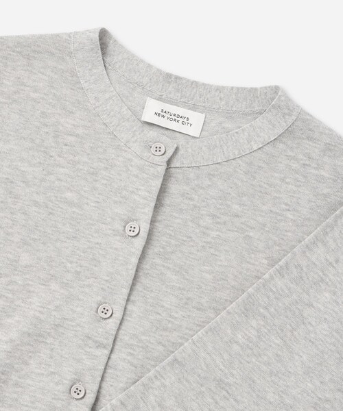 Saturdays NYC（サタデーズ ニューヨークシティ ）の「Petite Cardigan | WOMEN（カーディガン/ボレロ・レディース・ブラック/ライトグレー/レッド・L/M/S）」の13枚目の写真