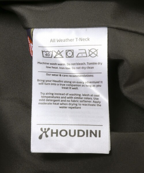 EKAL（エカル）の「HOUDINI　All Weather T-Neck（その他トップス・メンズ・True Black/Bm Green・M/L）」の14枚目の写真